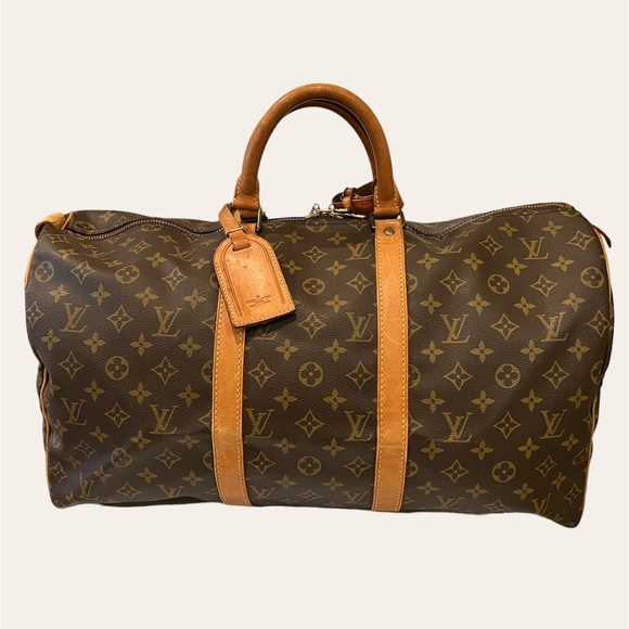 Louis Vuitton Handbags - LOUIS VUITTON Keepall Monogram Boston Bag 50 MB8910 Monogram Canvas